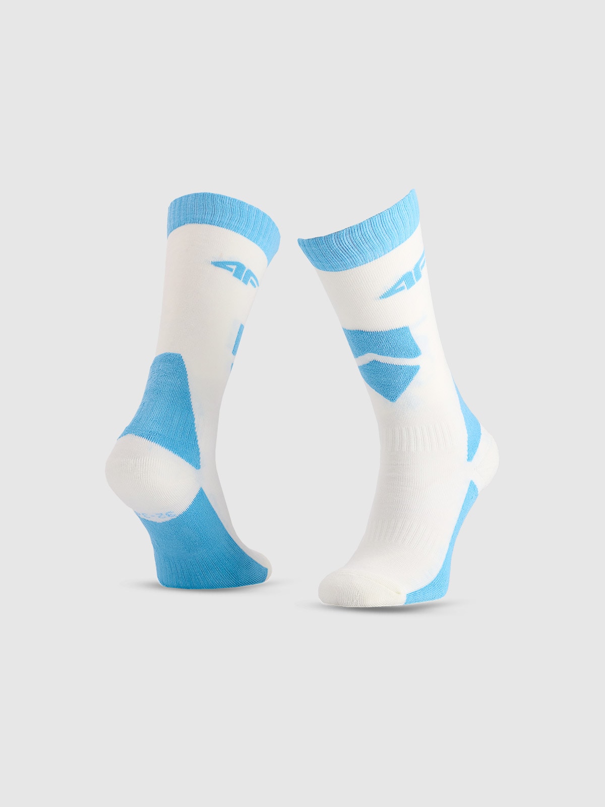 4F Skarpety narciarskie dziewczęce - turkusowe 32-34