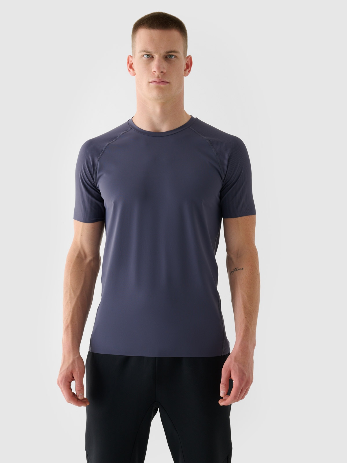 4F Koszulka treningowa szybkoschnąca męska 4F x Robert Lewandowski - granatowa S