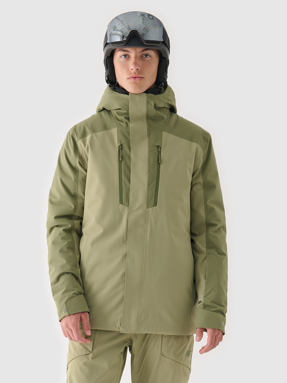 4F Kurtka narciarska membrana 10000 męska - khaki XL