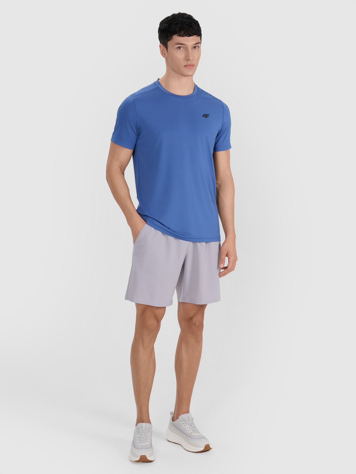 4F Spodenki treningowe szybkoschnące męskie - szare 3XL