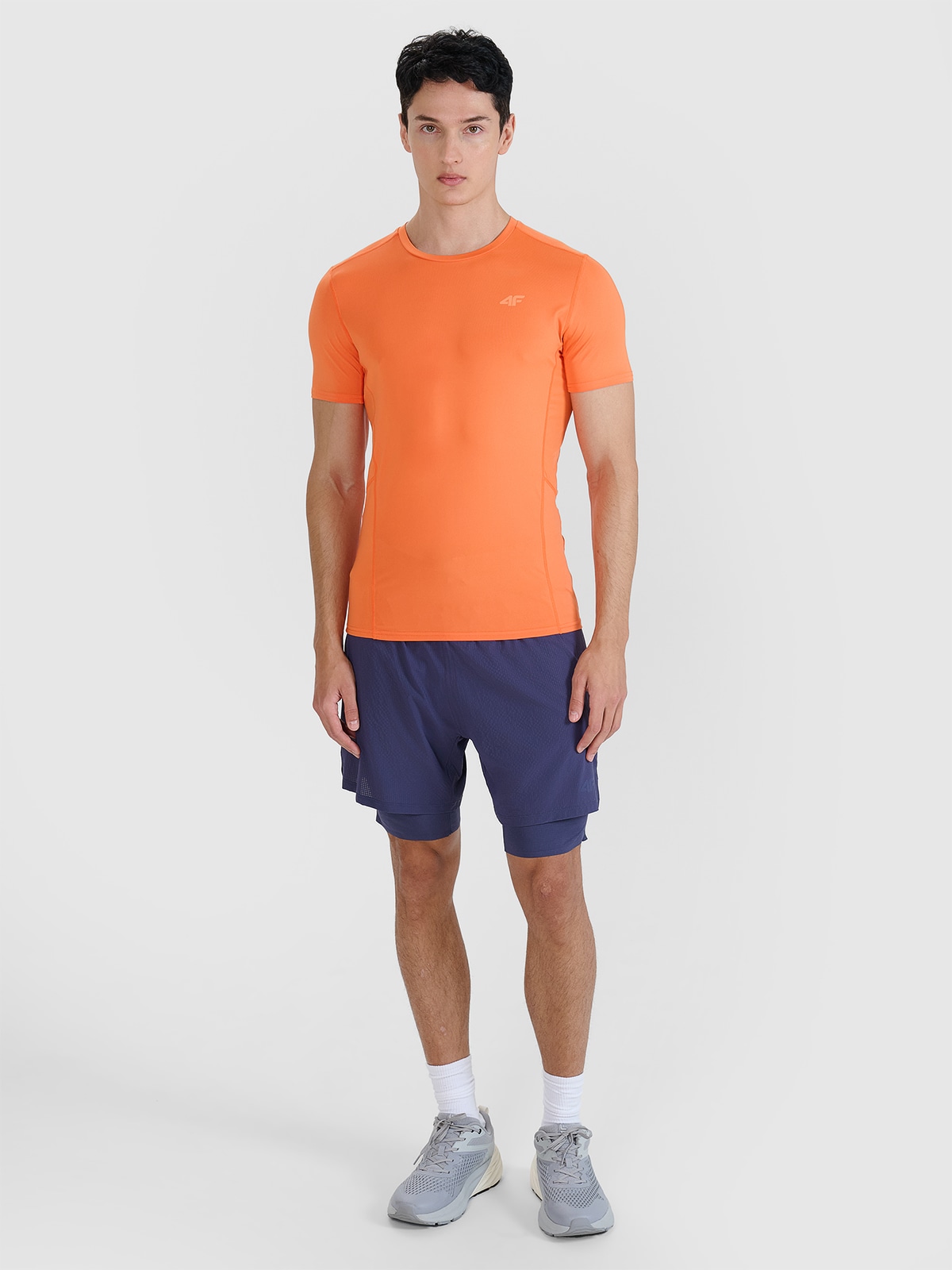 4F Spodenki do biegania w terenie szybkoschnące męskie - szare M