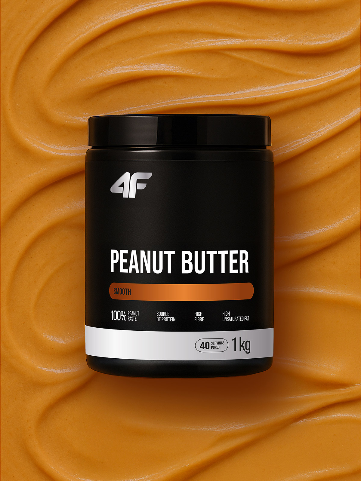 4F Masło orzechowe gładkie smooth (1000 g) 1000 g