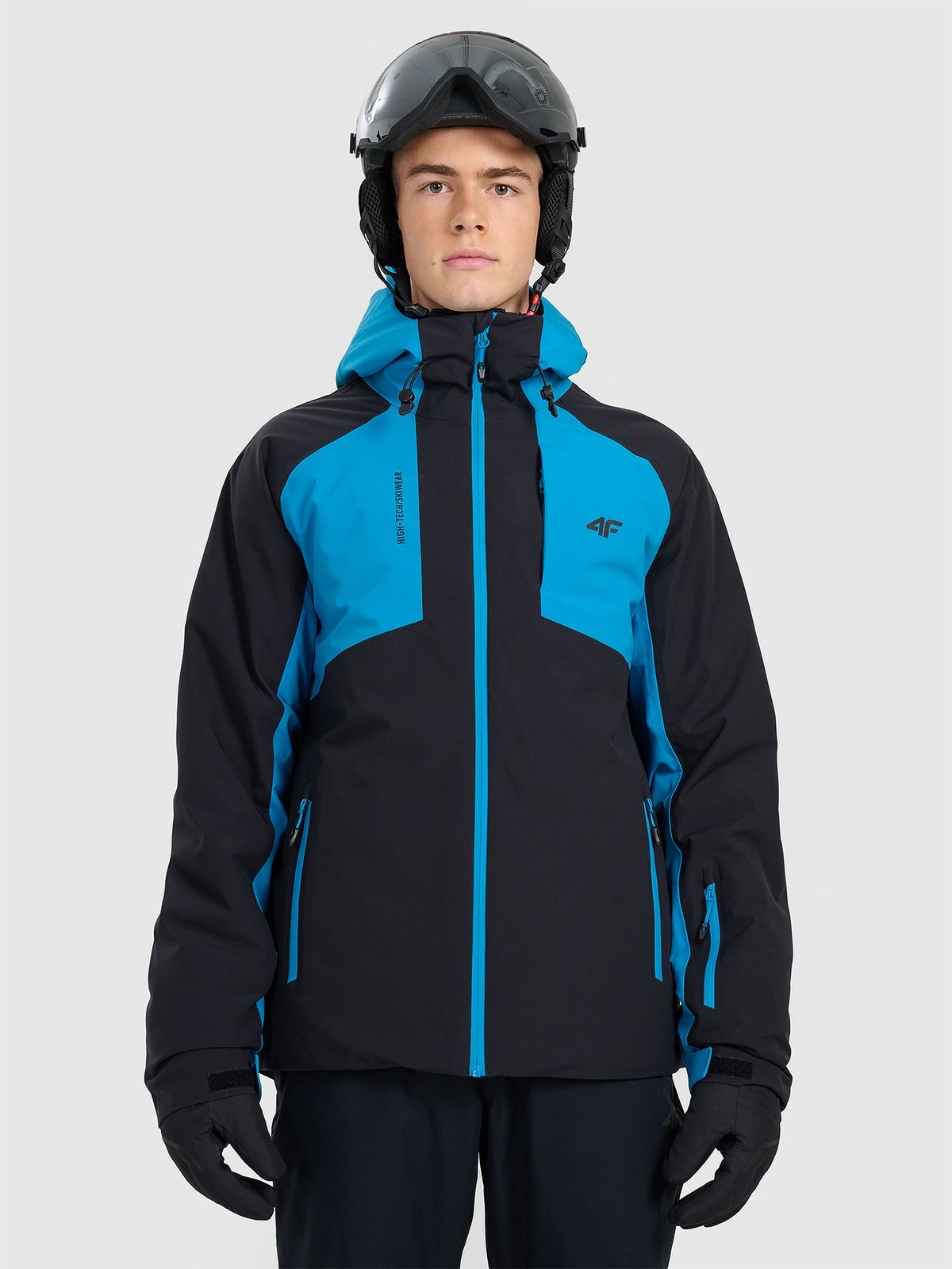 4F Kurtka narciarska membrana 8000 męska - niebieska 3XL