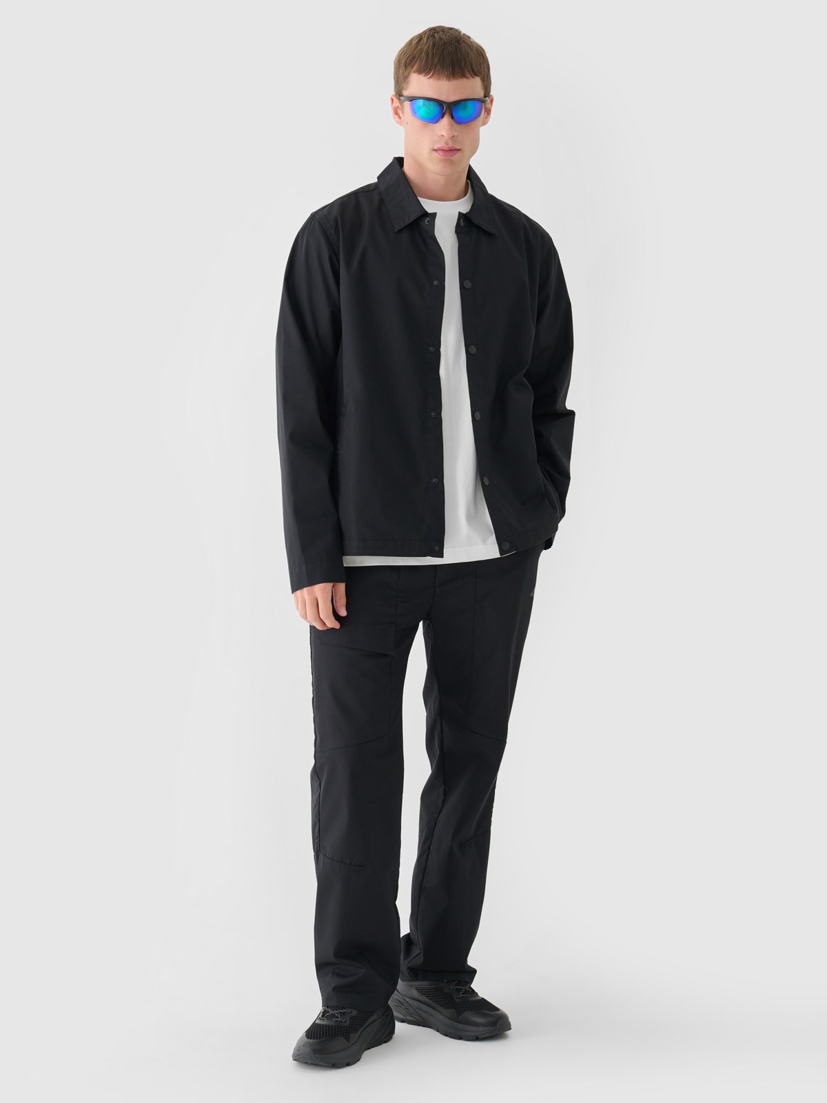 4F Spodnie casual męskie - czarne XL