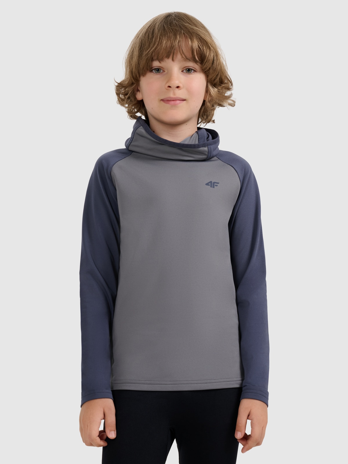 4F Bielizna termiczna ocieplana (góra) dziecięca - szara 134/140 (8-10 lat)