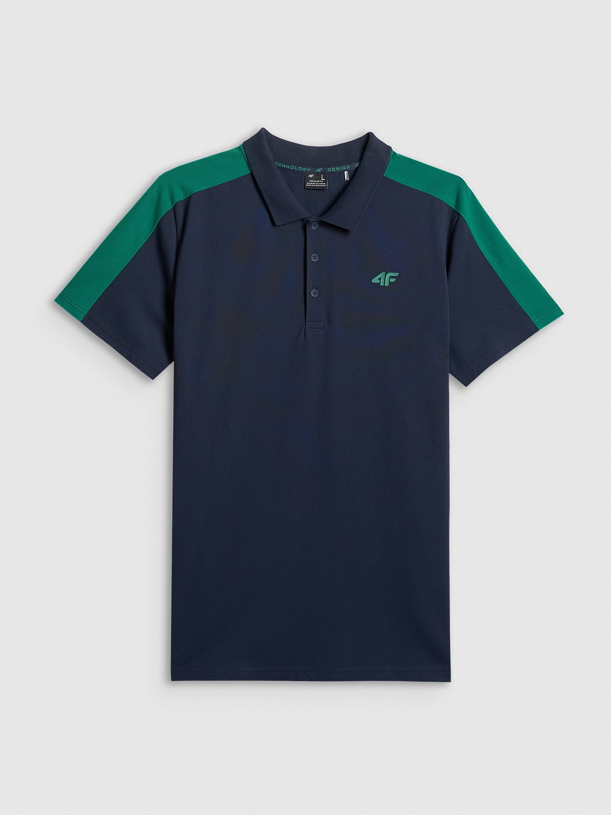 4F Koszulka polo regular męska - granatowa 3XL