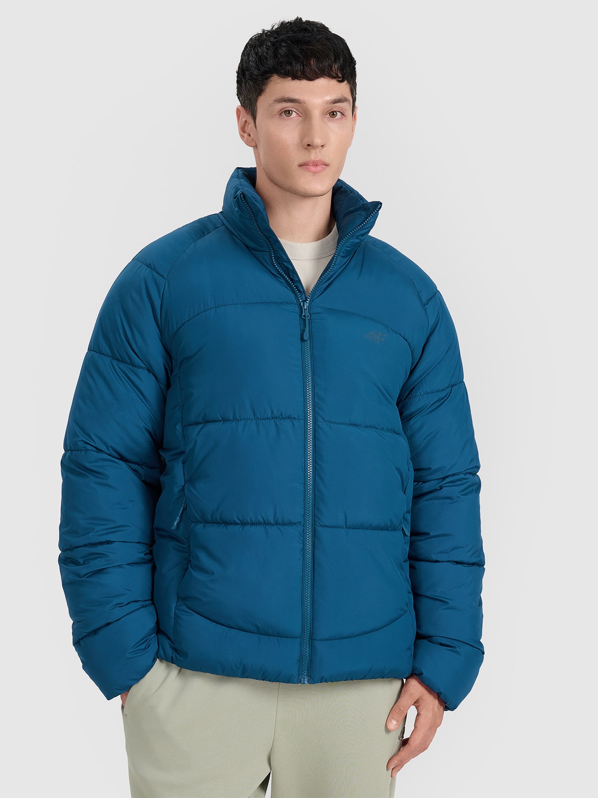 4F Kurtka puchowa z wypełnieniem syntetycznym męska - granatowa M