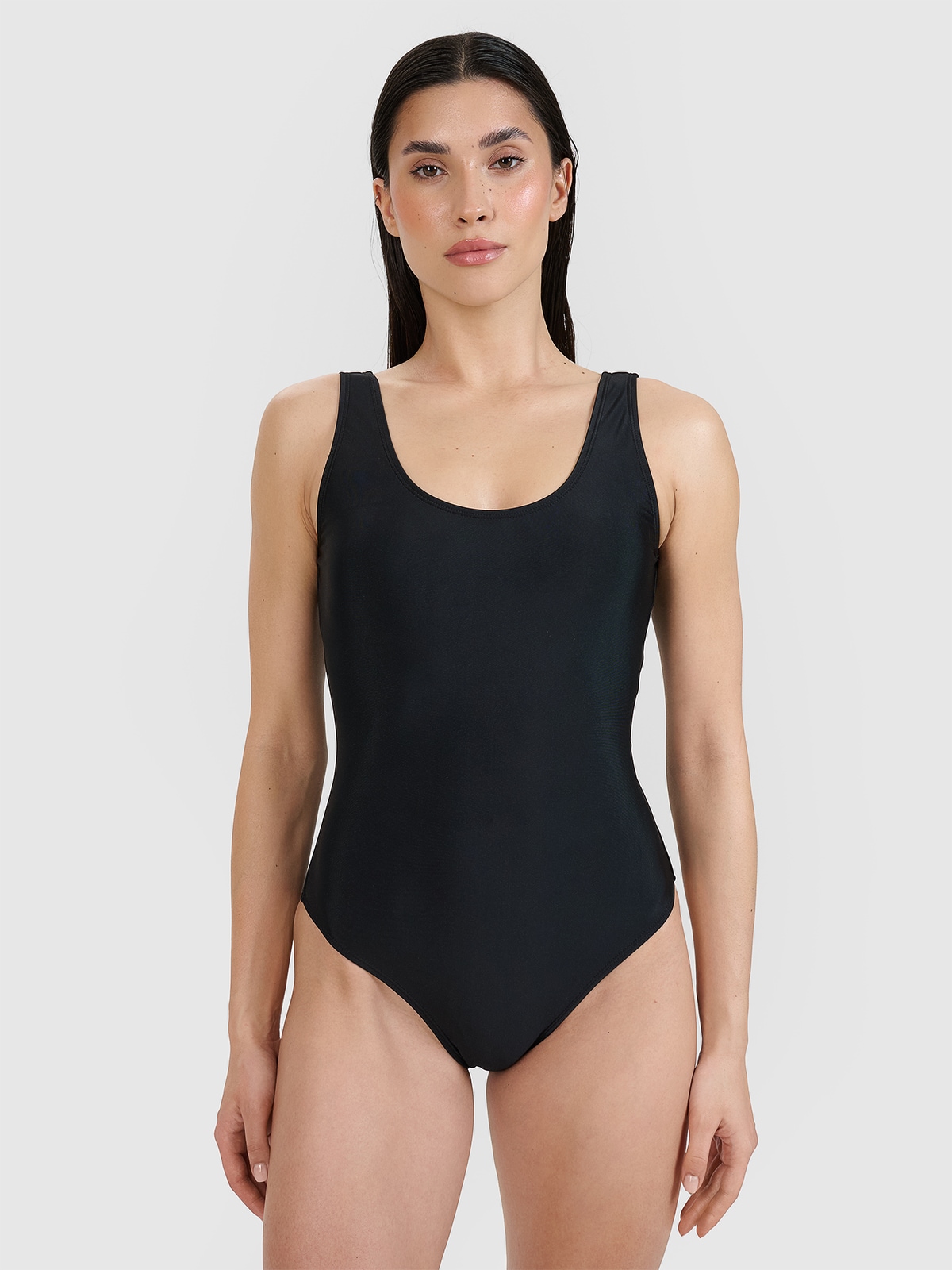 4F Kostium kąpielowy jednoczęściowy damski - czarny S