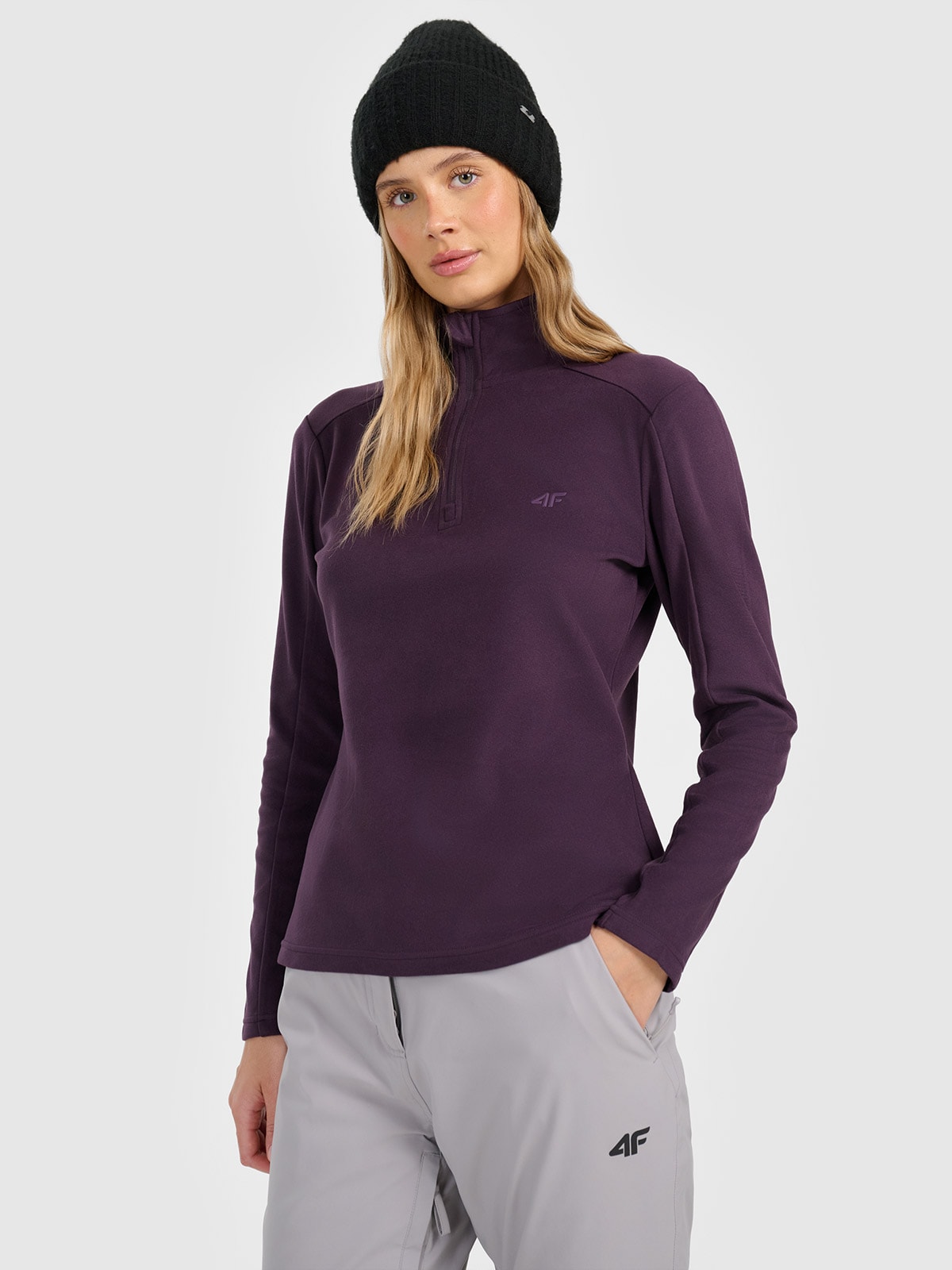 4F Bielizna termiczna polarowa (góra) damska - fioletowa XL