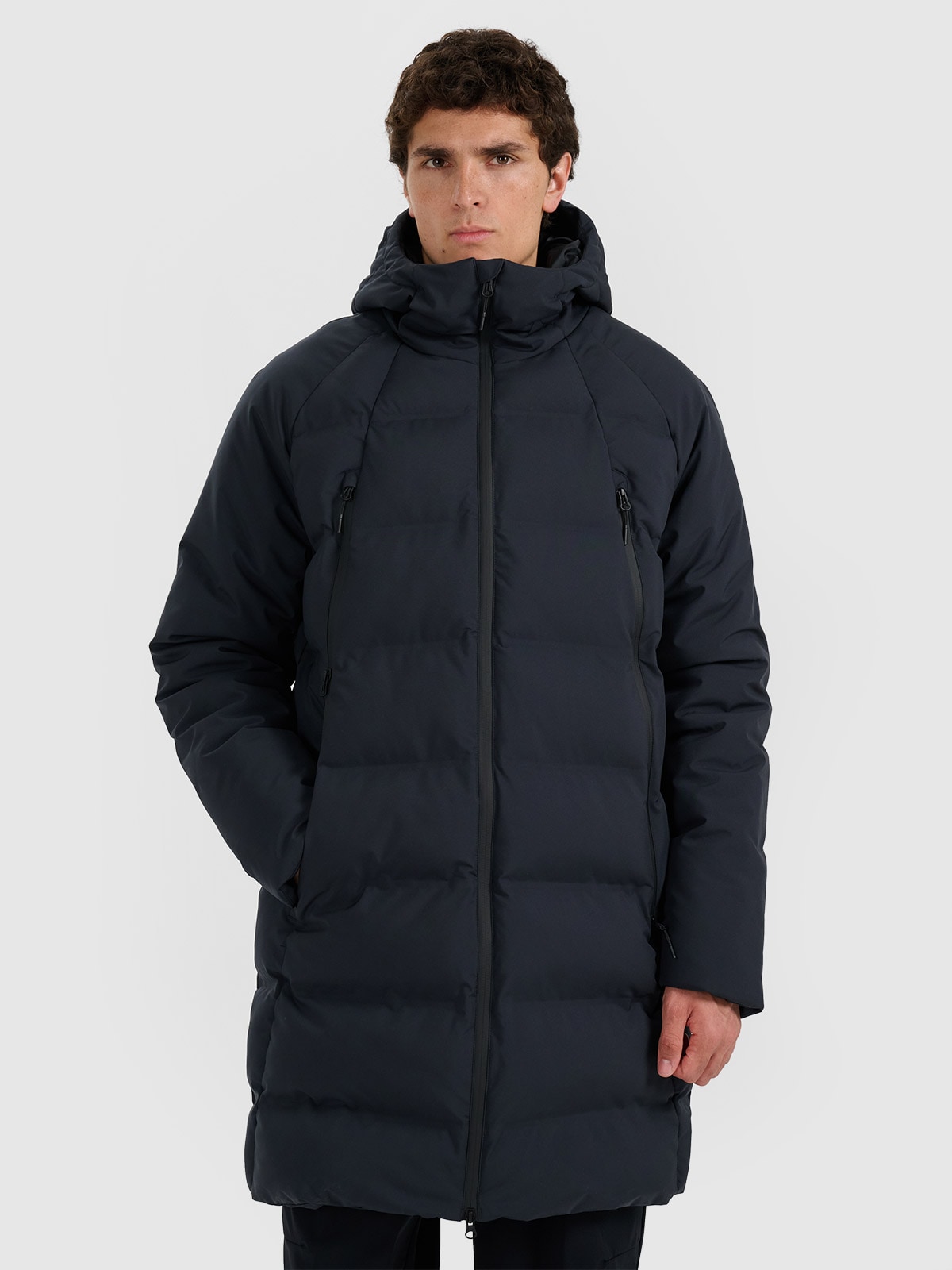 4F Płaszcz zimowy membrana 10000 męski - czarny L