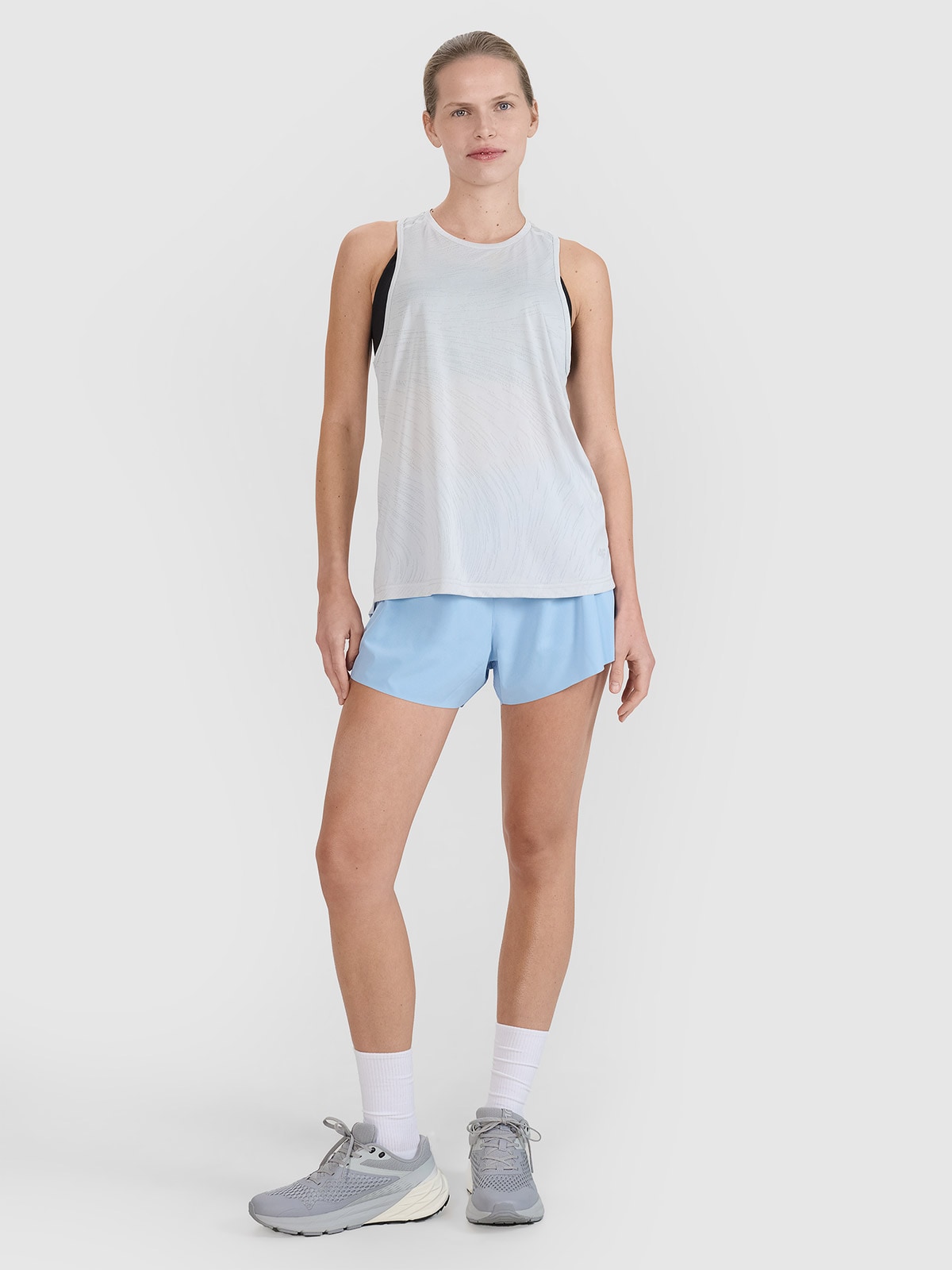 4F Spodenki do biegania szybkoschnące damskie - niebieskie XS