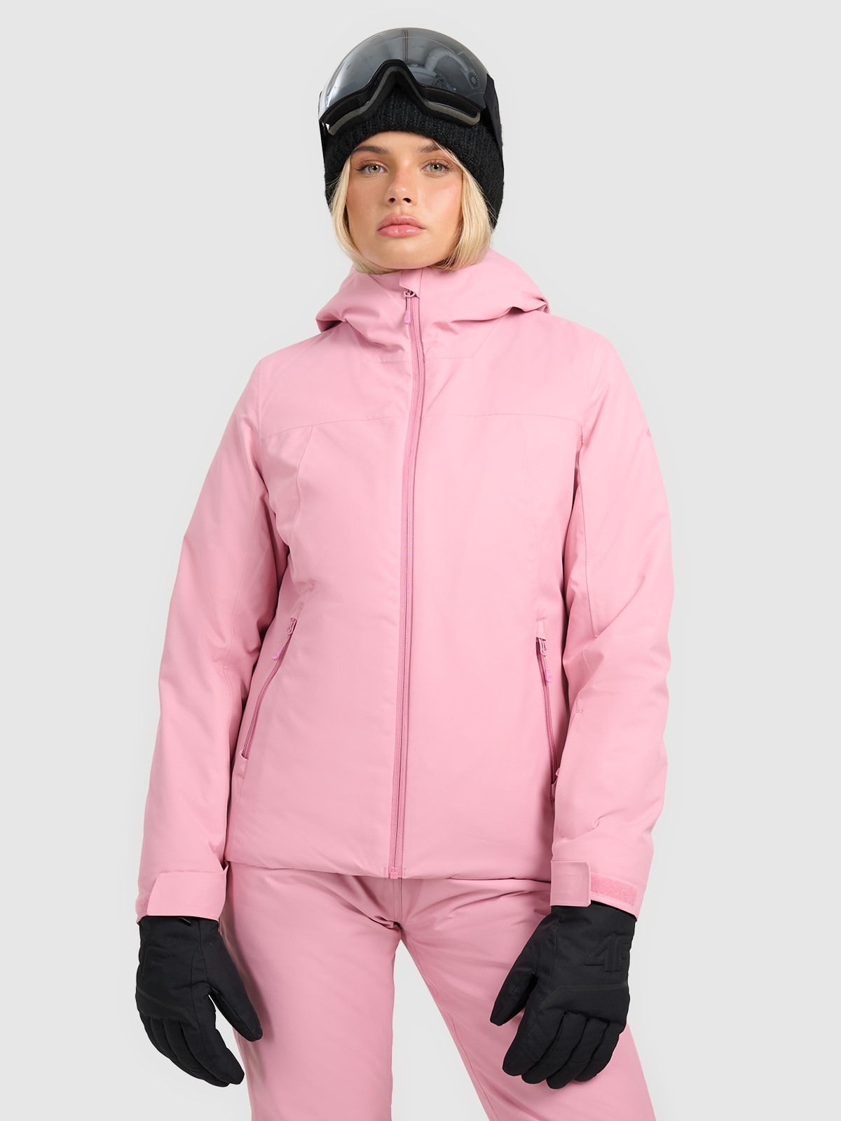 4F Kurtka narciarska membrana 5000 damska - różowa XXL