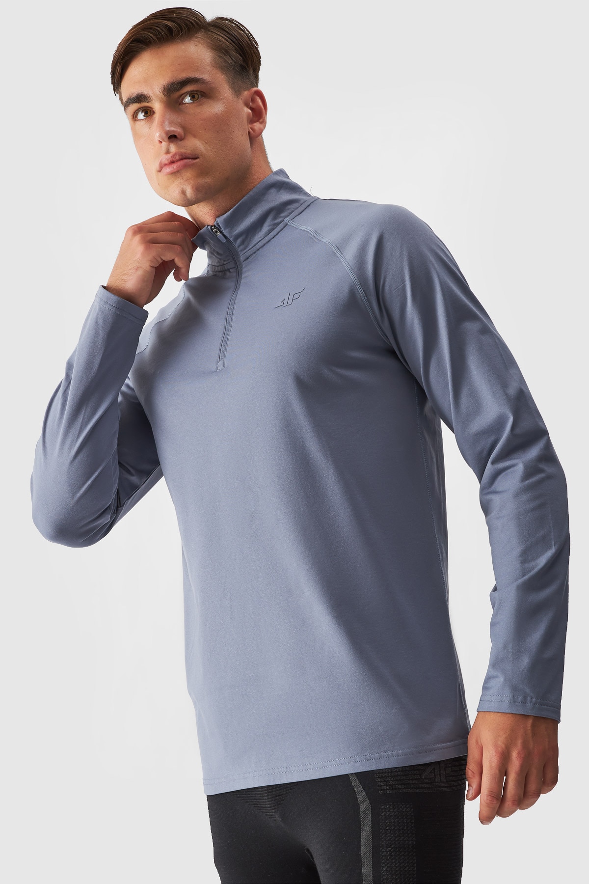 4F Bielizna termiczna ocieplana (góra) męska - niebieska XL