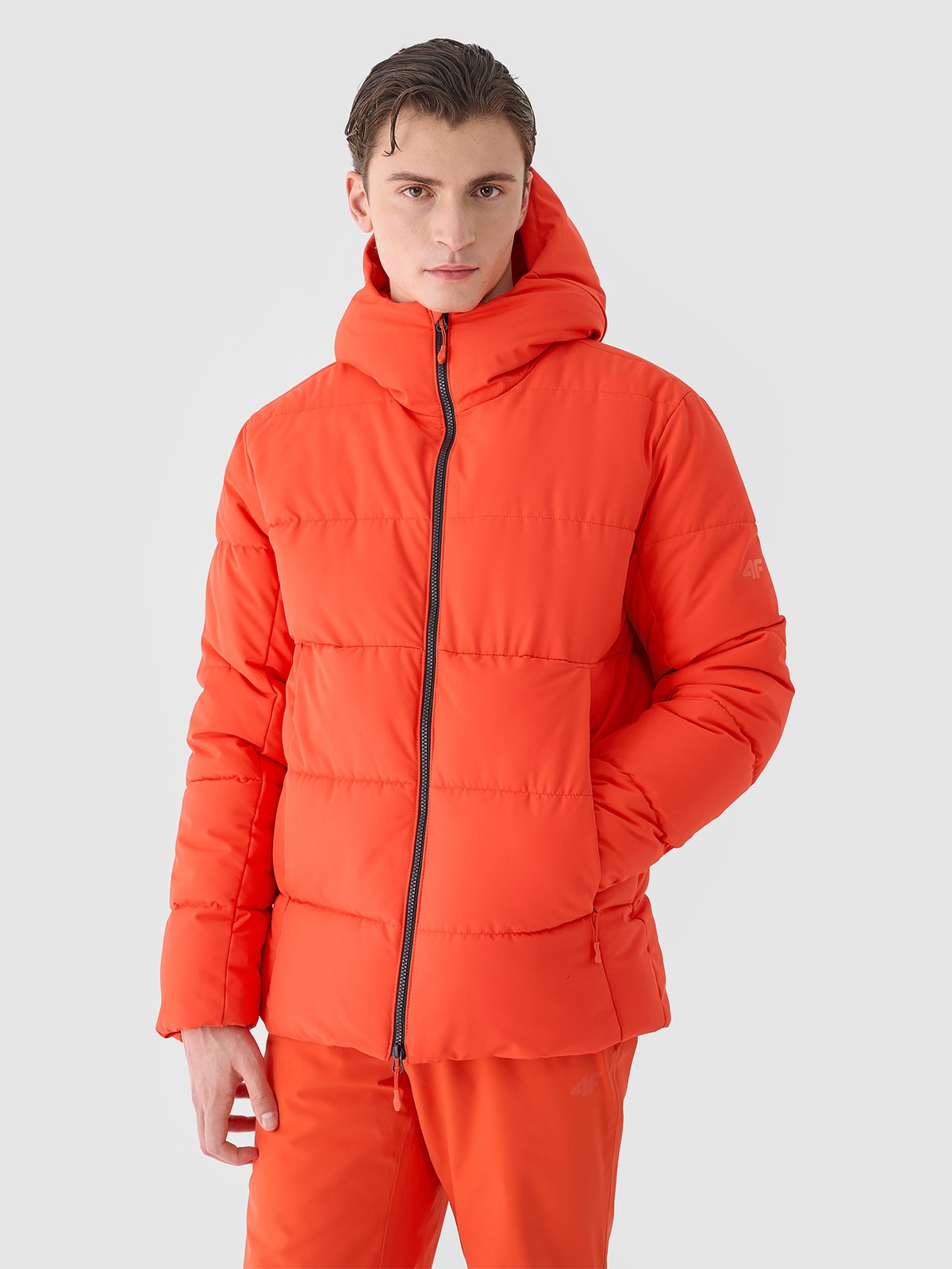 4F Kurtka narciarska membrana 5000 męska - czerwona M