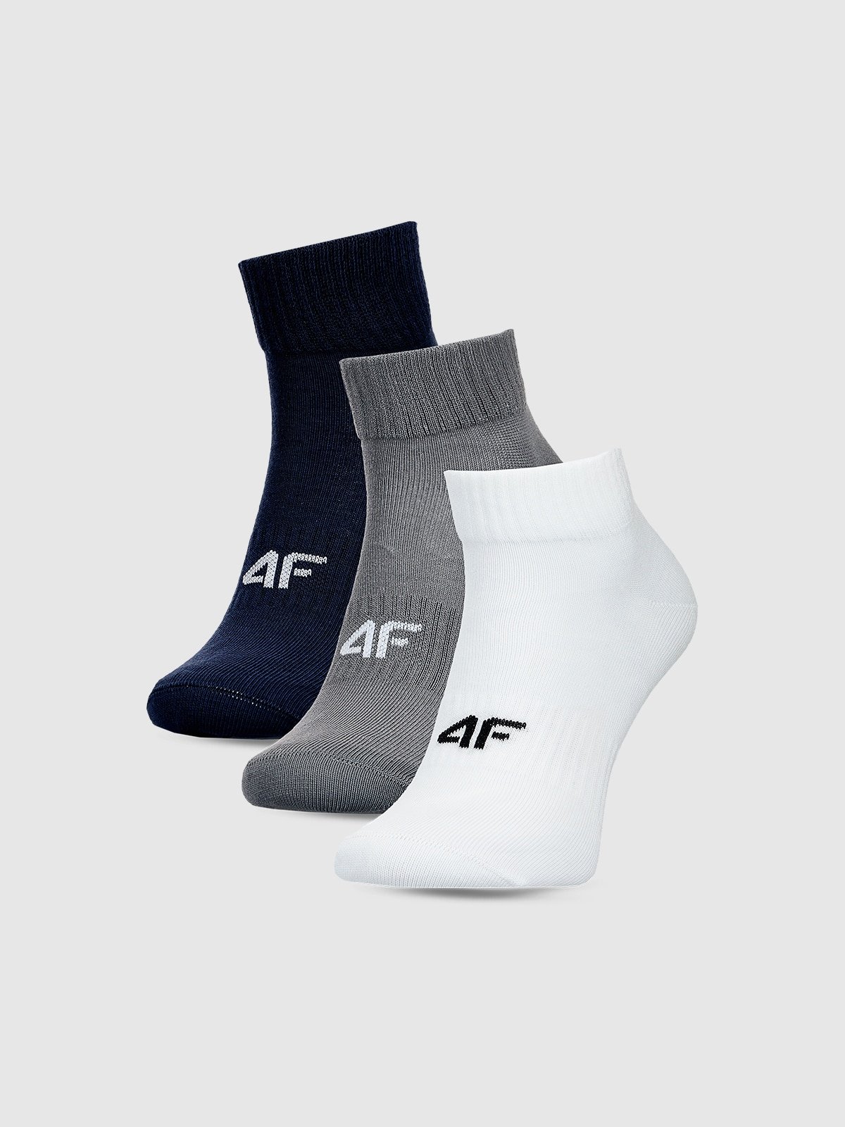 4F Skarpetki casual za kostkę (3-pack) męskie - multikolor 39-42