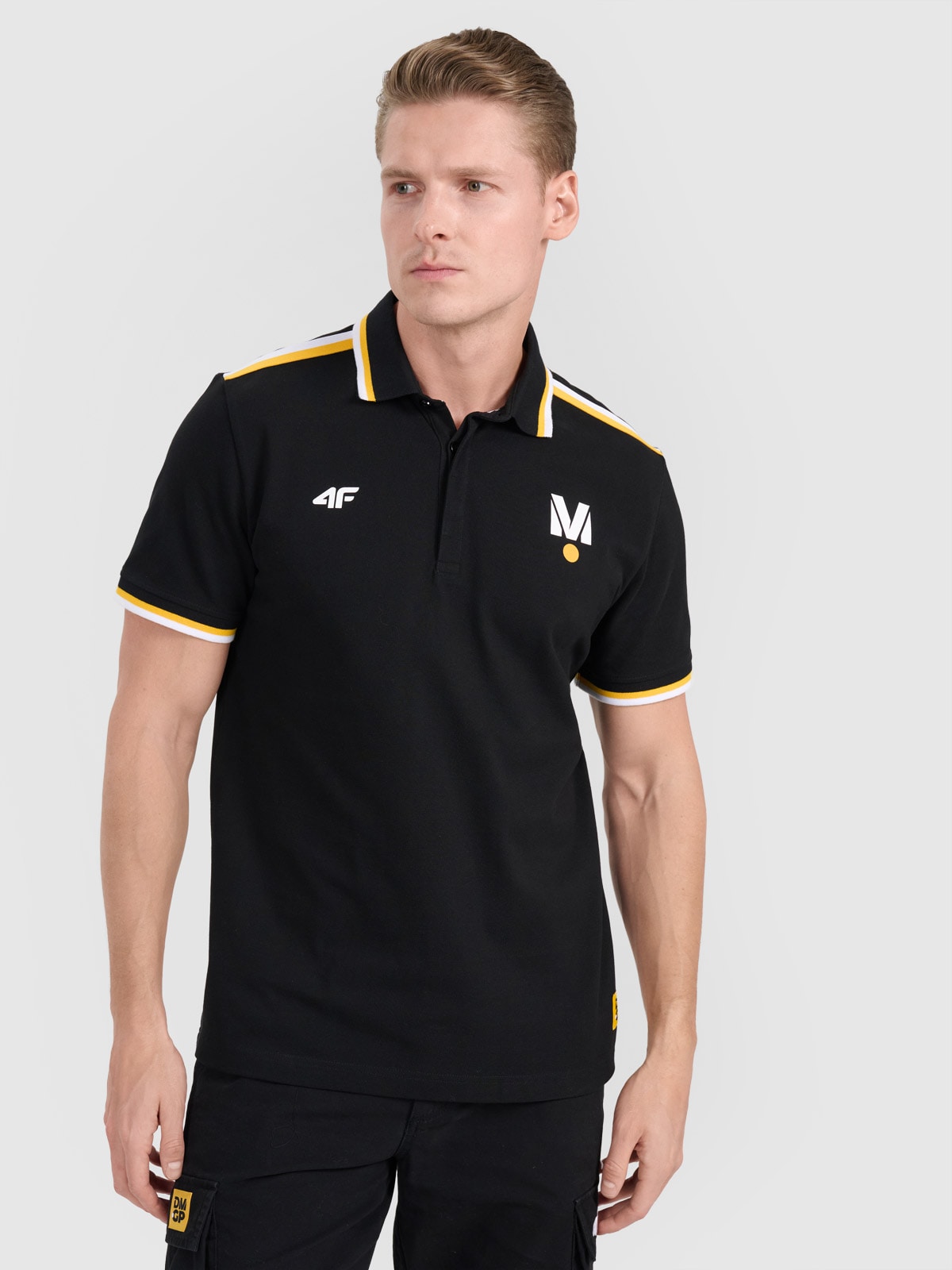 4F Koszulka polo uniseks 4F x Drift Masters - czarna M