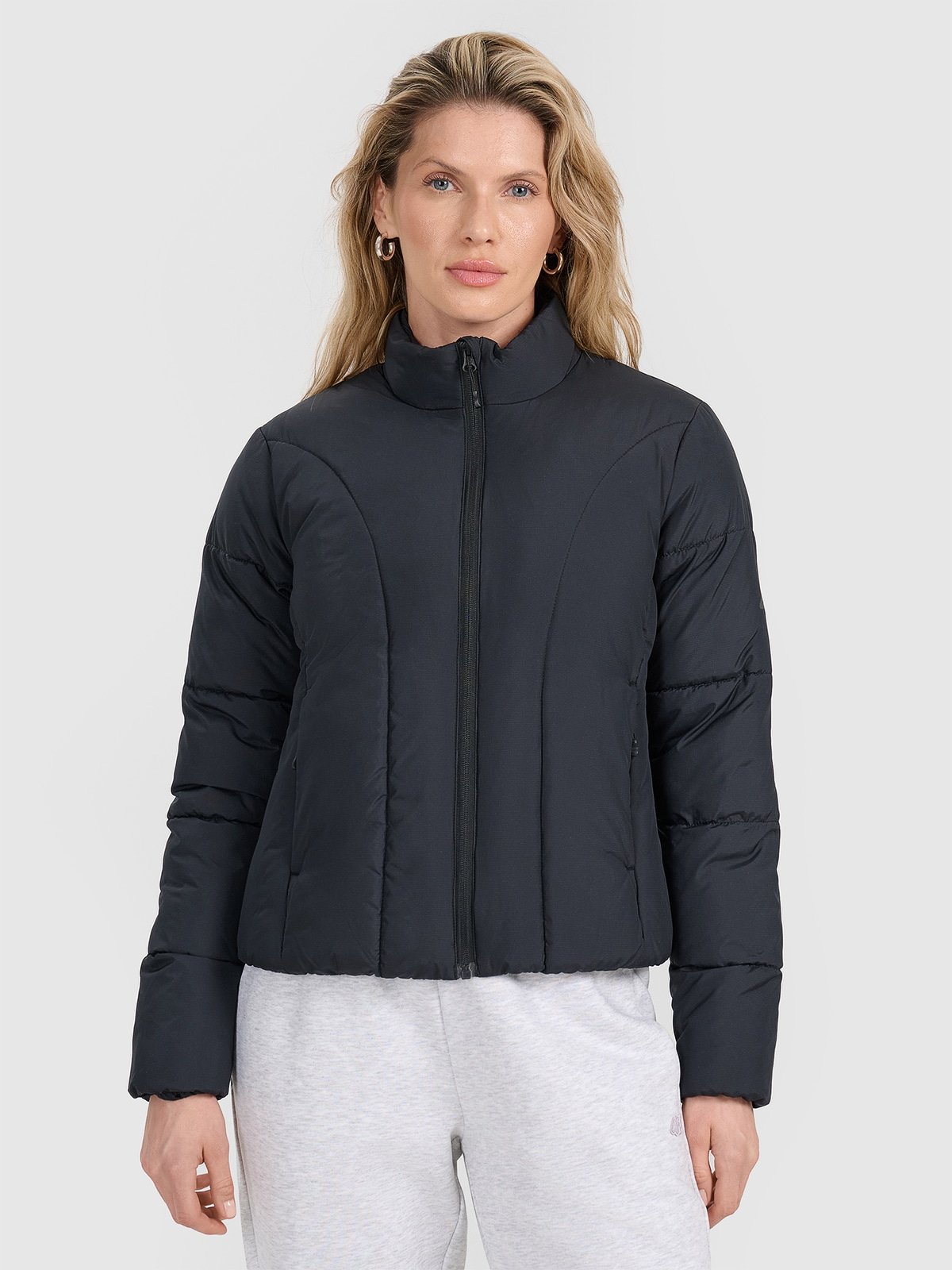 4F Kurtka puchowa z wypełnieniem syntetycznym damska - czarna XXL