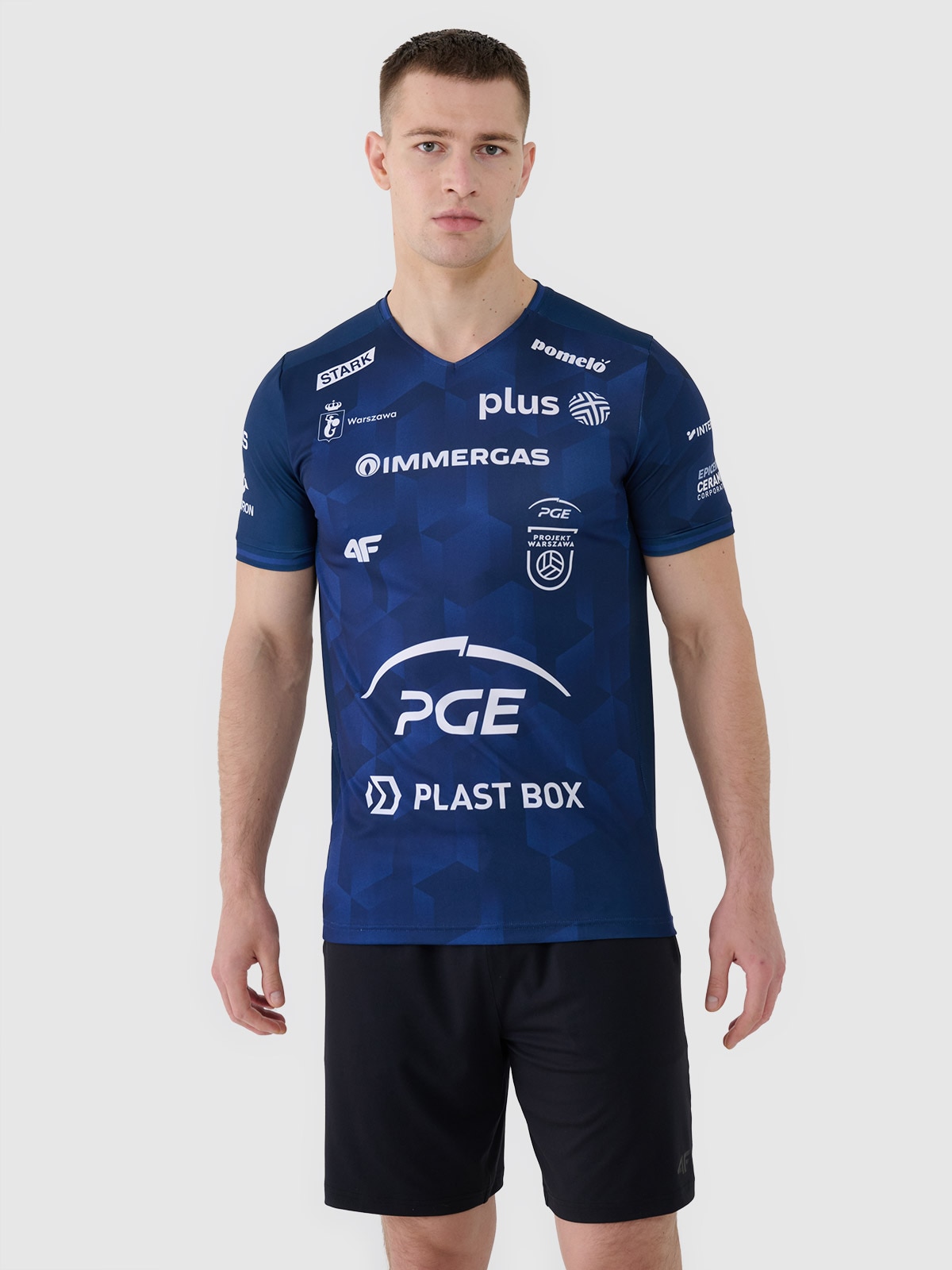 4F Koszulka meczowa replika wyjazdowa z sezonu 2024/25 męska 4F x PGE Projekt Warszawa - multikolor S