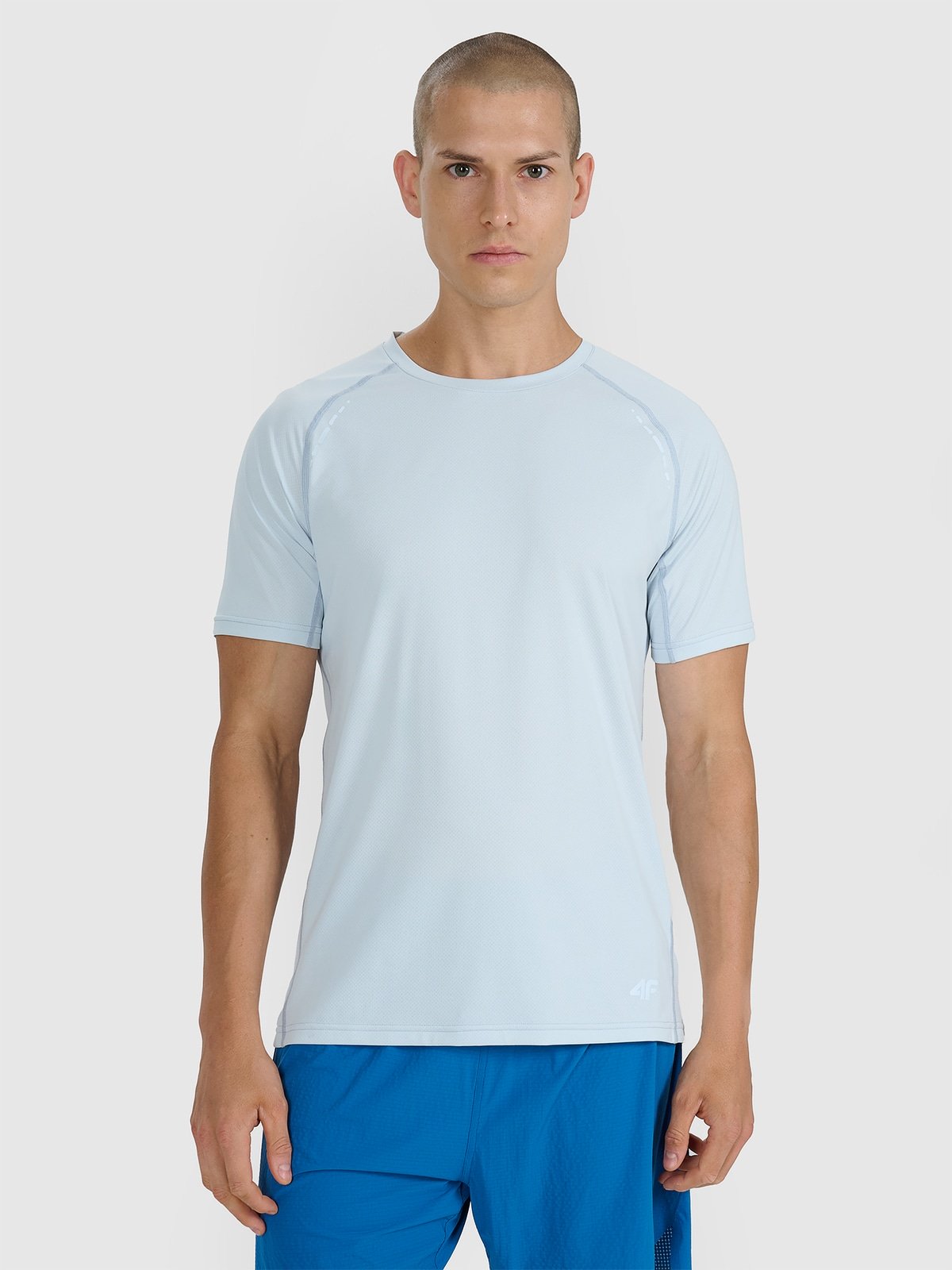 4F Koszulka do biegania w terenie szybkoschnąca męska - szara S