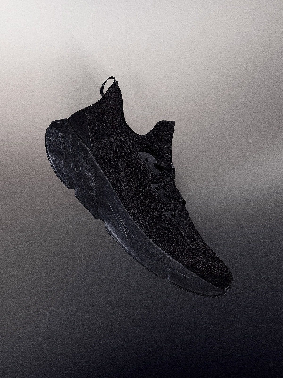 4F Niskie sneakersy Velocity E-knit męskie - czarne 46