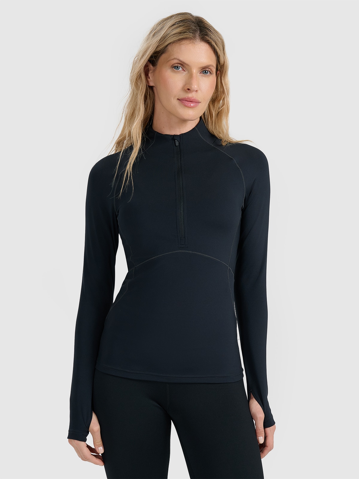 4F Bielizna termiczna ocieplana (góra) damska - czarna XL