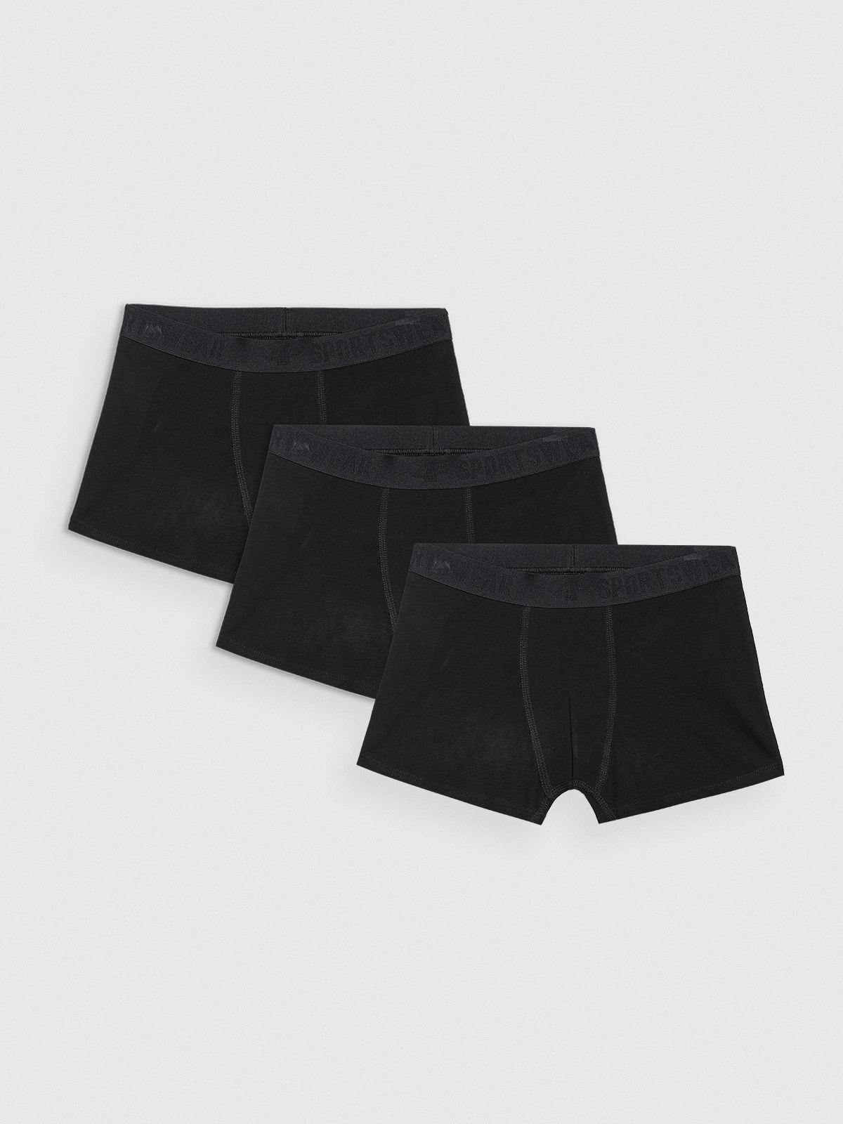 4F Bielizna bokserki (3-pack) chłopięce - czarne 134/140 (8-10 lat)