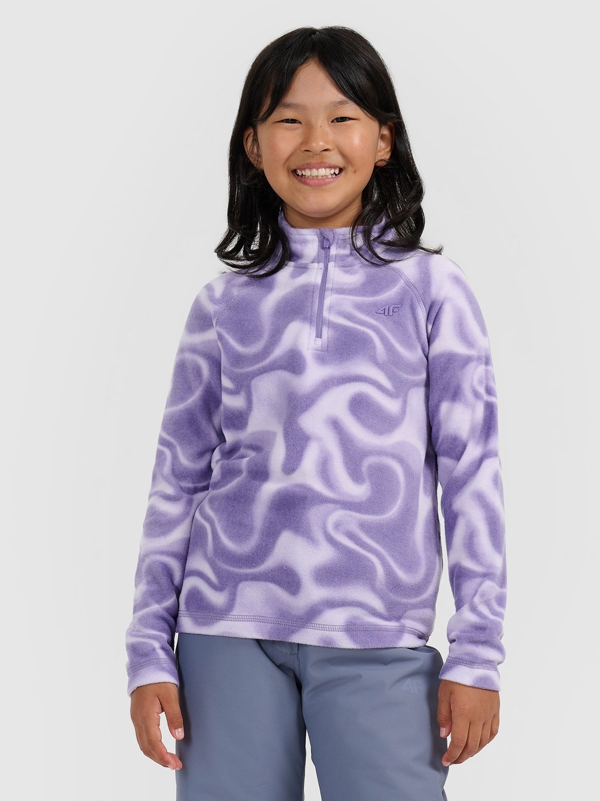 4F Bielizna termiczna polarowa (góra) dziewczęca - fioletowa 146/152 (10-12 lat)