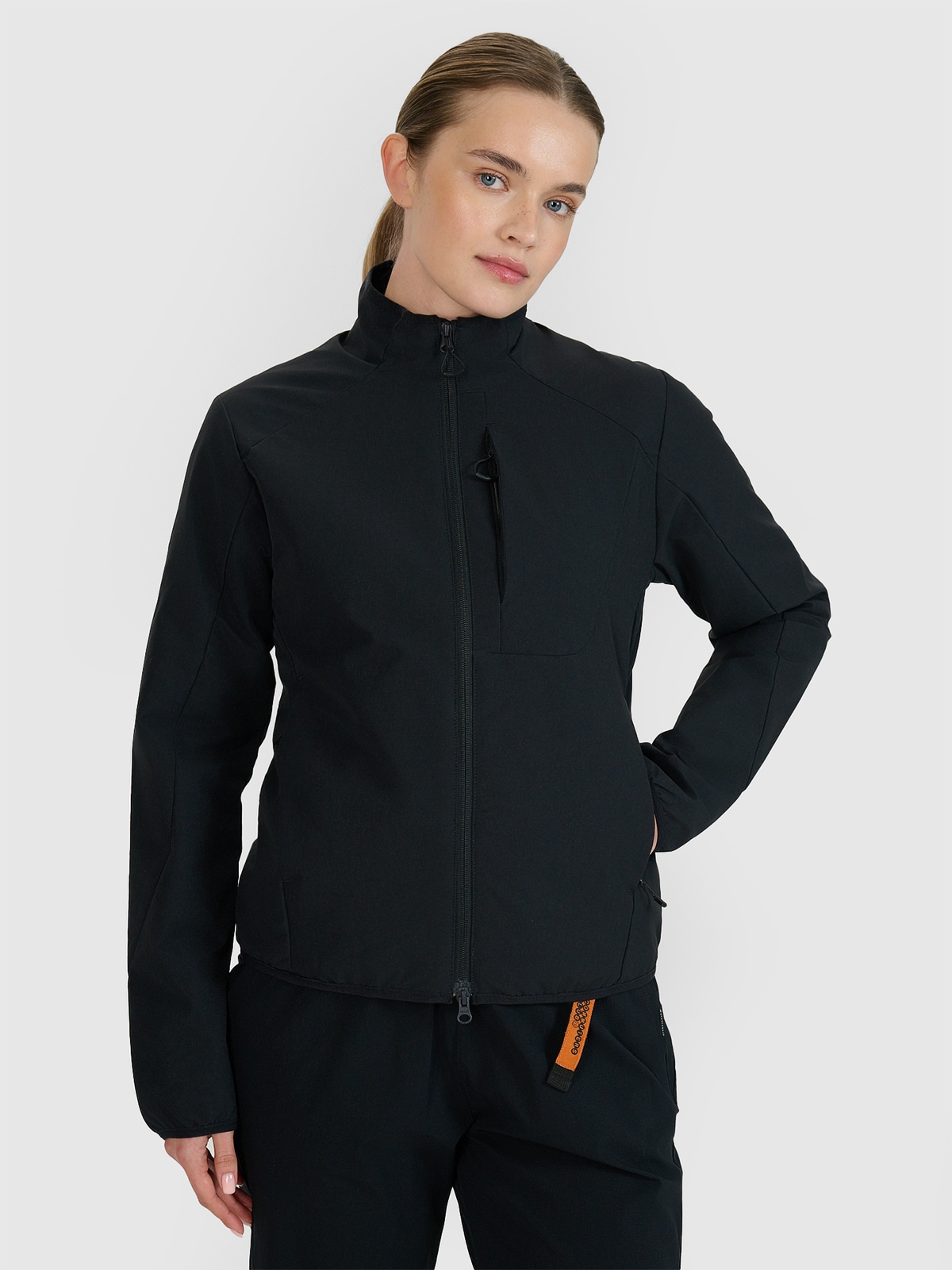 4F Kurtka przejściowa z wypełnieniem syntetycznym damska - czarna XS