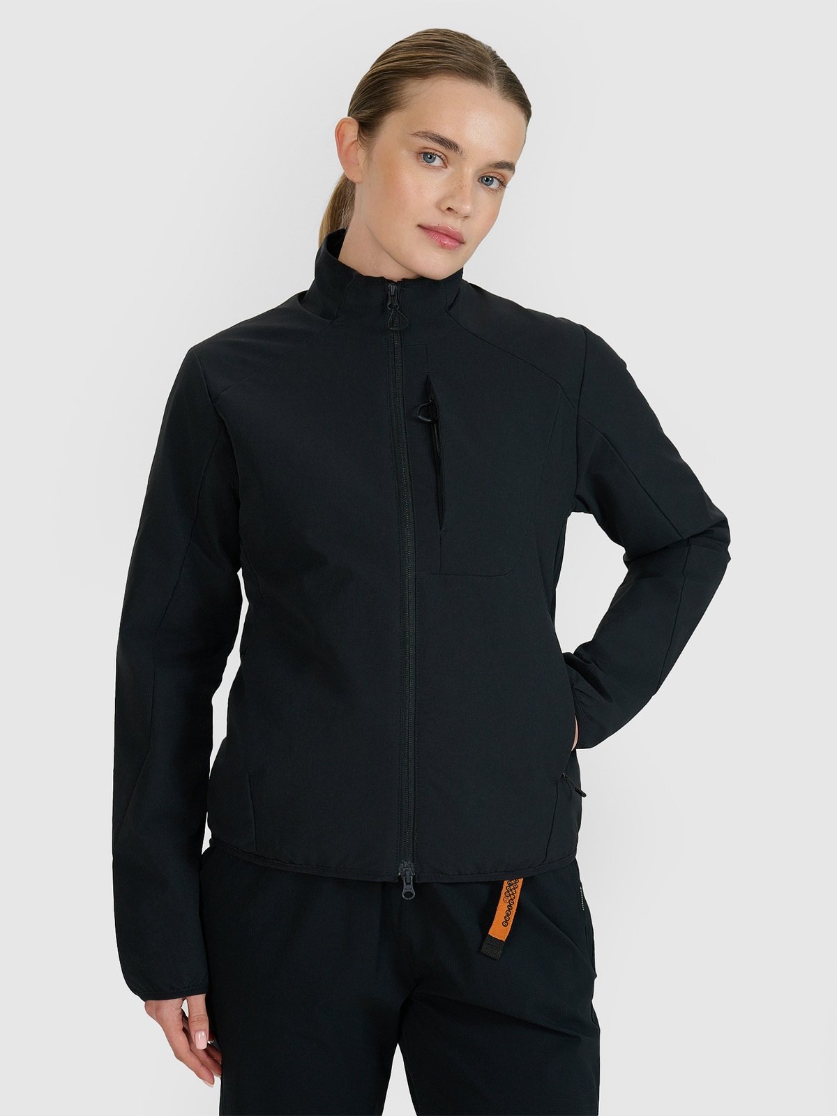 4F Kurtka przejściowa z wypełnieniem syntetycznym damska - czarna XS