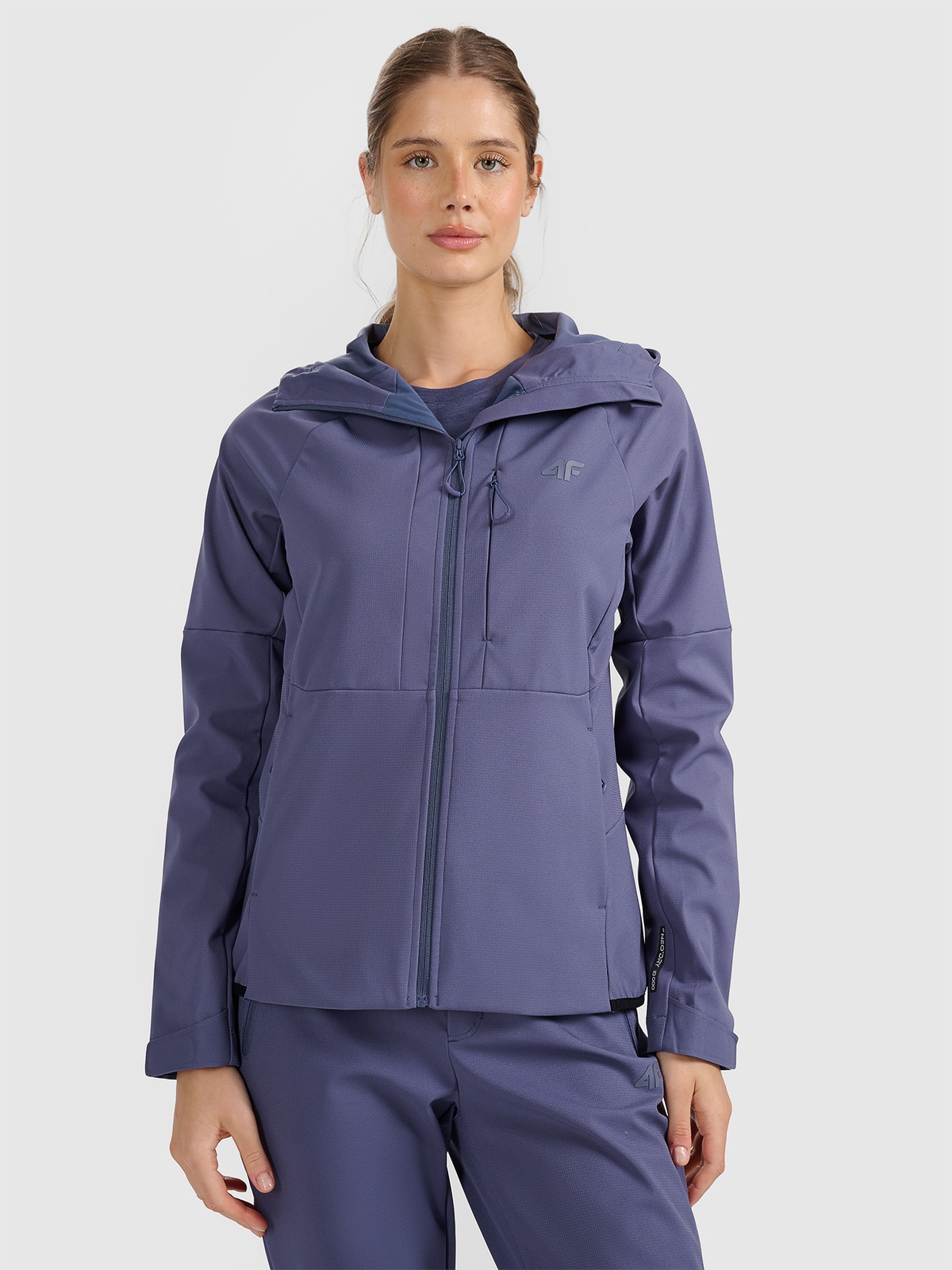4F Kurtka softshell wiatroodporna membrana 10000 damska - granatowa XS