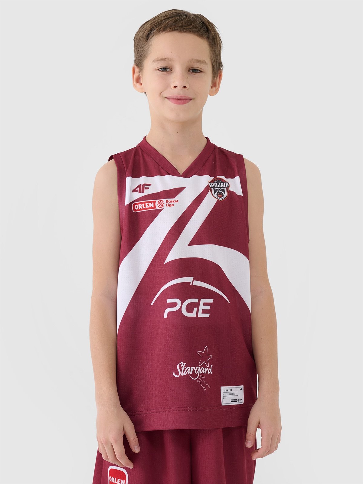 4F Koszulka meczowa replika wyjazdowa z sezonu 2024/25 dziecięca 4F x Spójnia Stargard - multikolor 122/128 (6-8 lat)