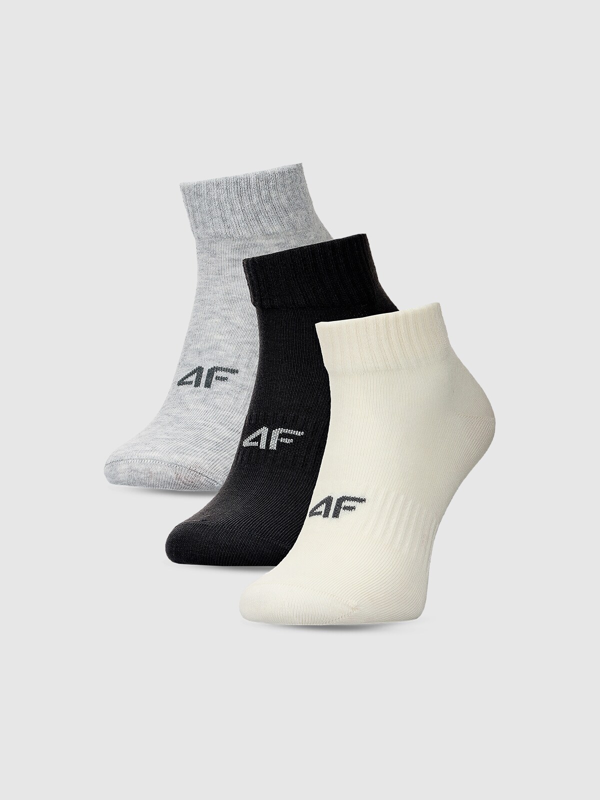4F Skarpetki casual za kostkę (3-pack) damskie - multikolor 35-38