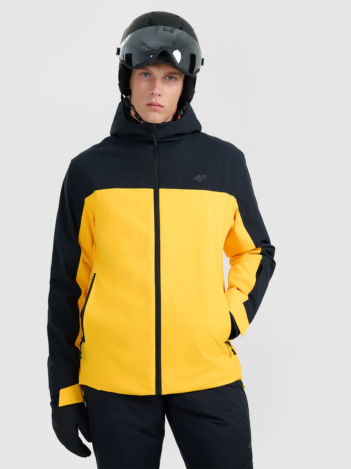 4F Kurtka narciarska membrana 5000 męska - żółta L