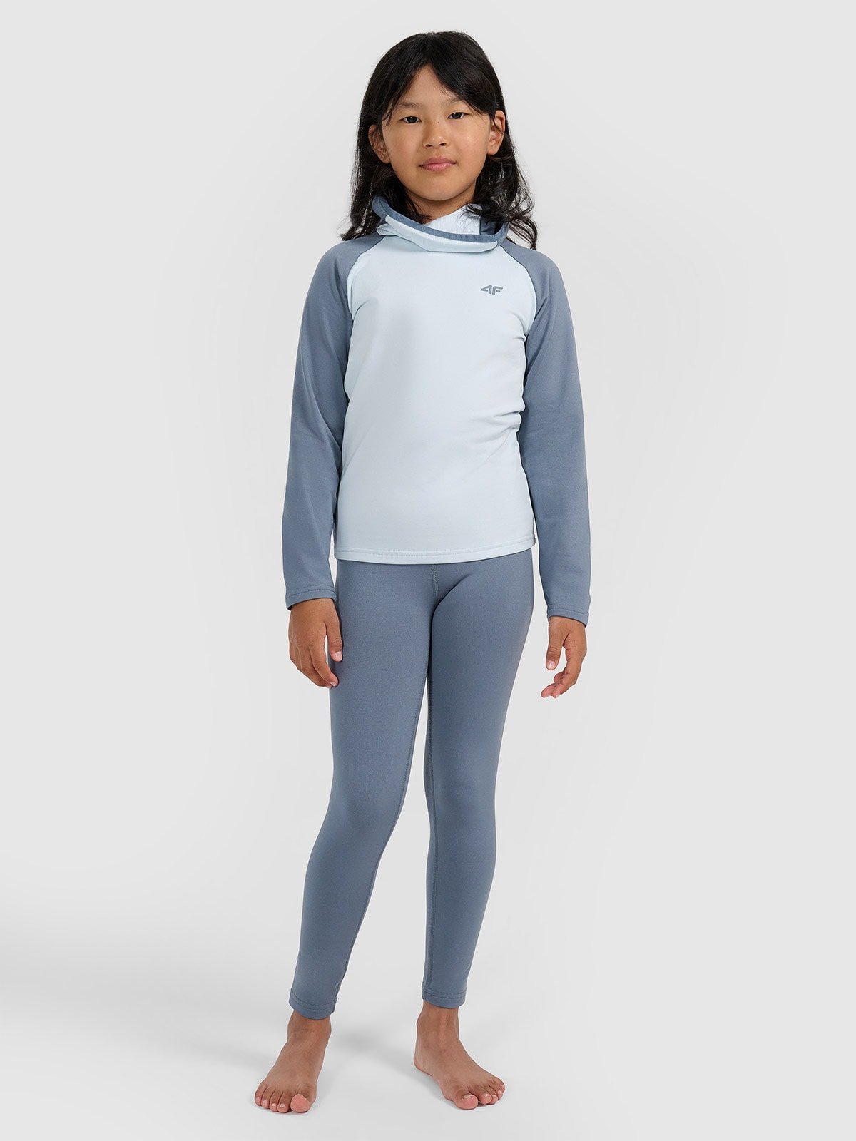 4F Bielizna termiczna ocieplana (dół) dziecięca - szara 158/164 (12-14 lat)