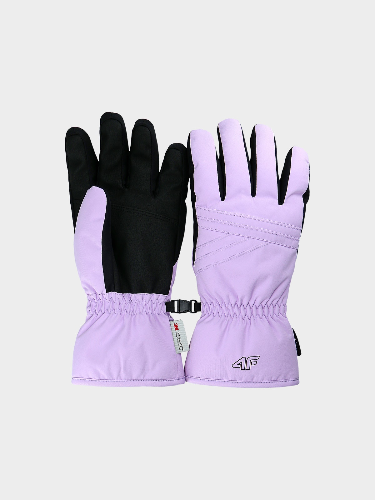 4F Rękawice narciarskie Thinsulate damskie - fioletowe S