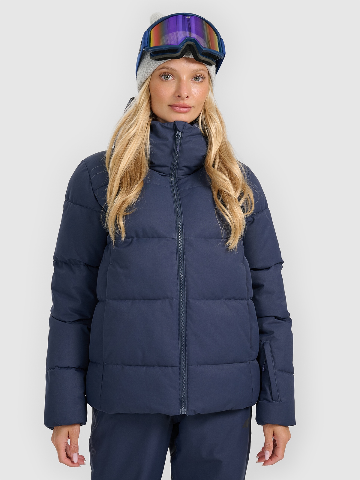 4F Kurtka narciarska membrana 5000 damska - granatowa L