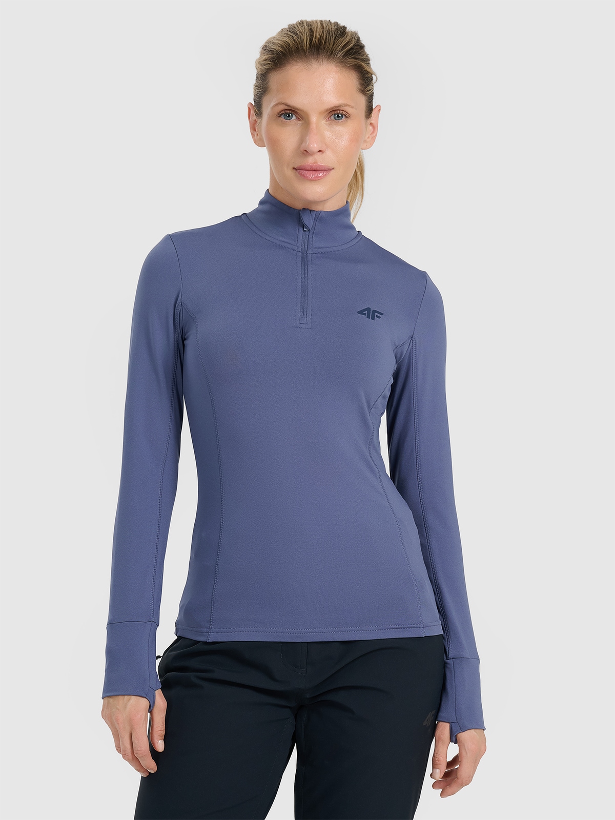 4F Bielizna termiczna ocieplana (góra) damska - granatowa L