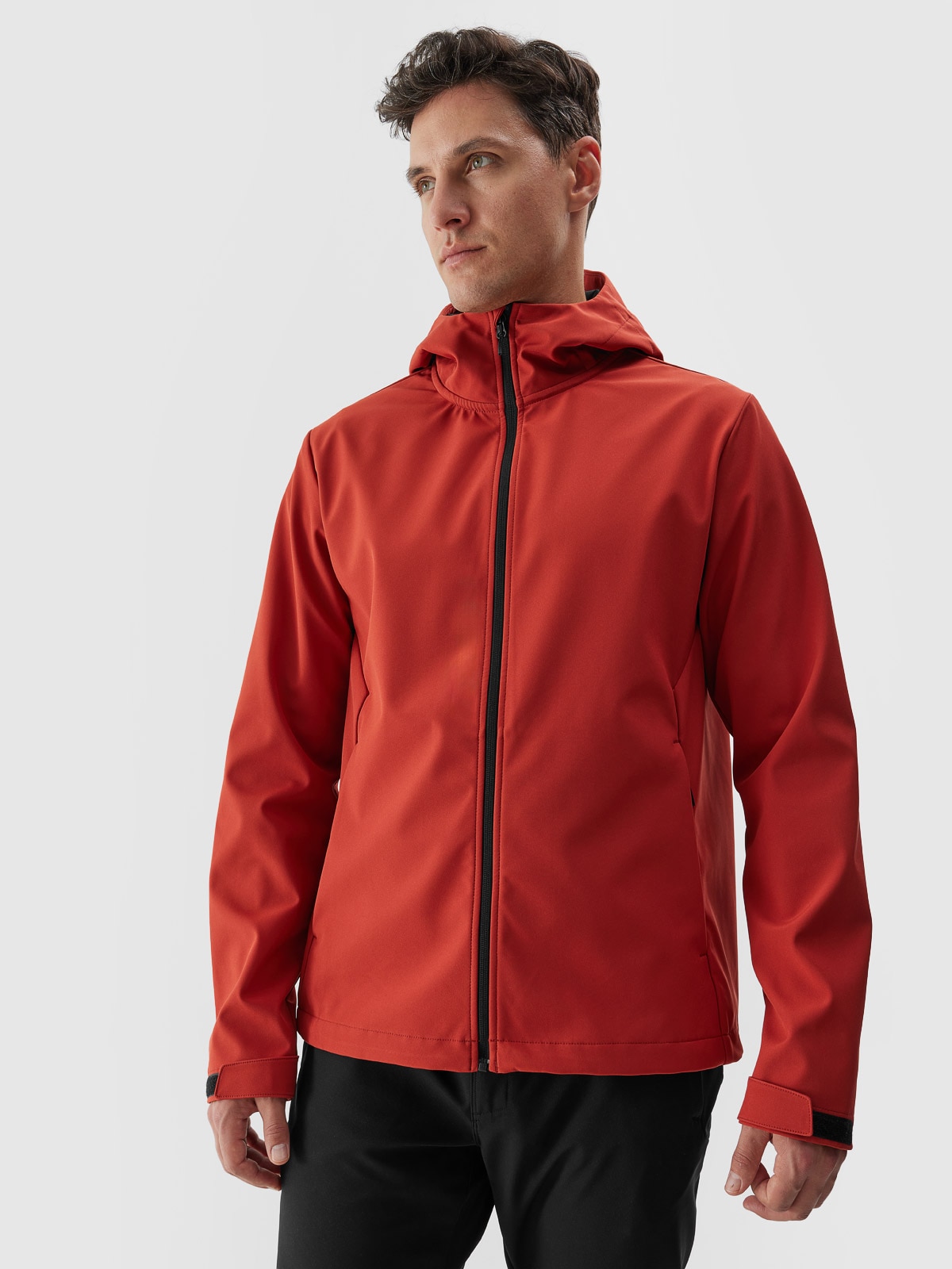 4F Kurtka softshell wiatroodporna membrana 5000 męska - czerwona L