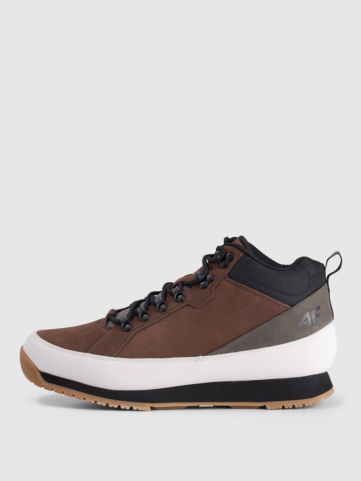 4F Buty przejściowe miejskie męskie - brązowe 45