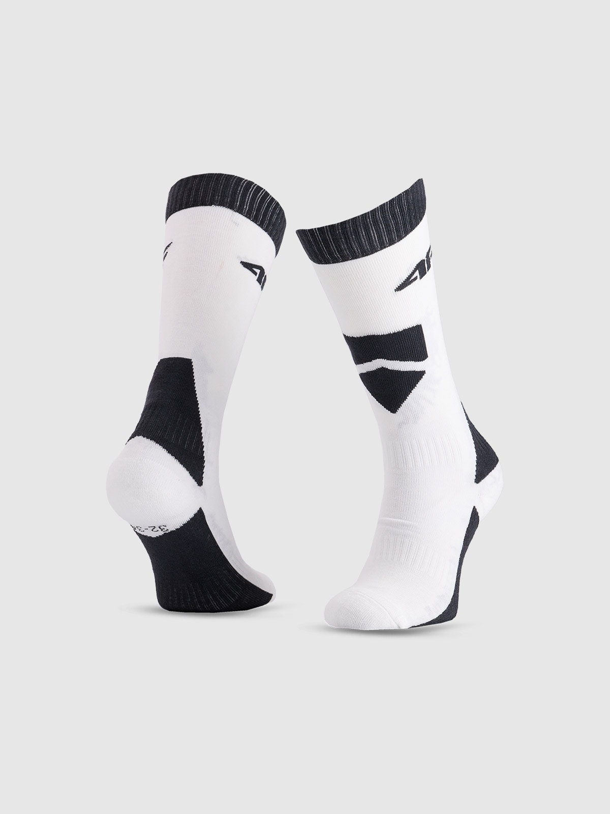 4F Skarpety narciarskie chłopięce - białe 38-40