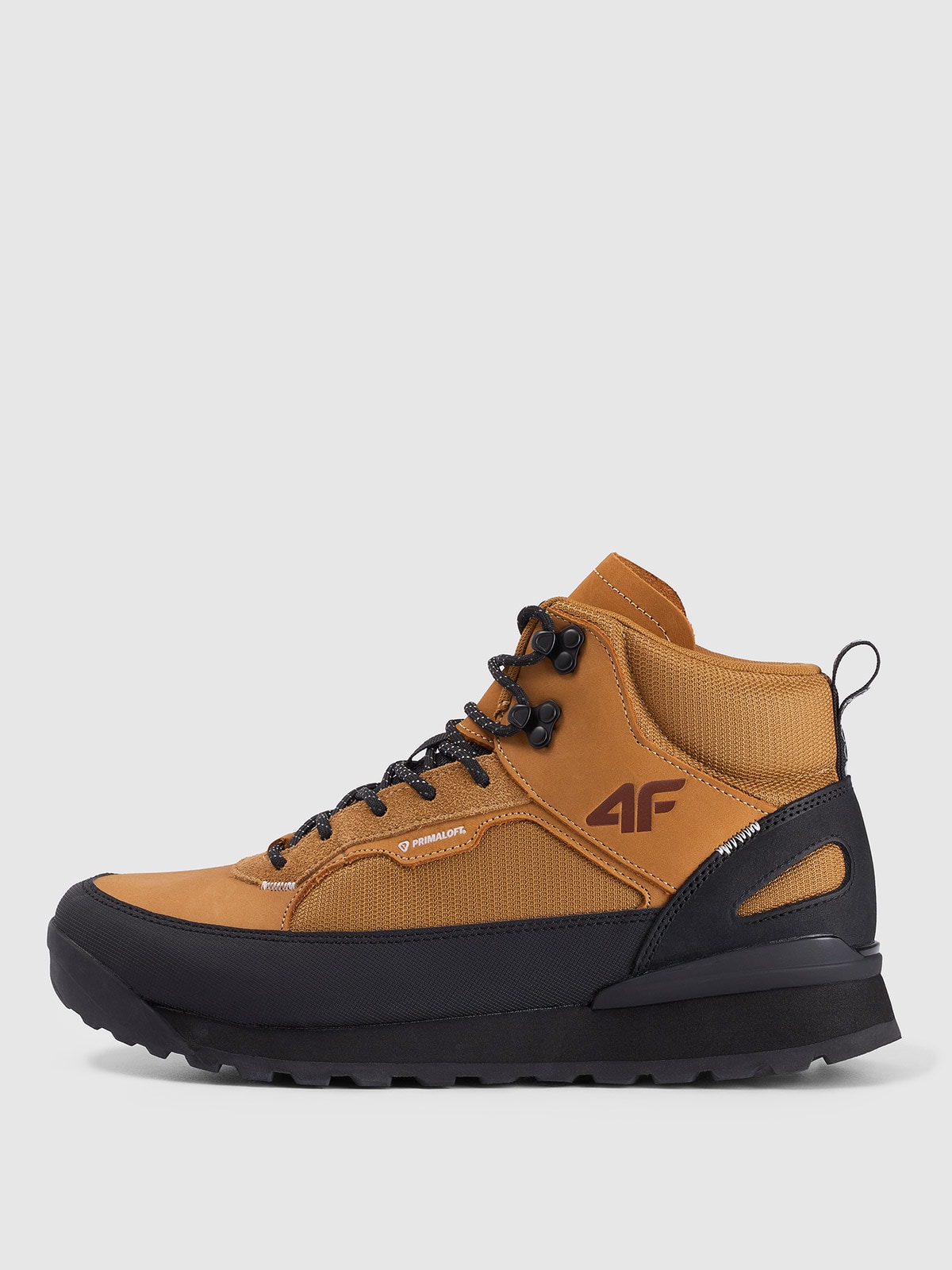 4F Buty przejściowe HEX skórzane męskie - brązowe 42