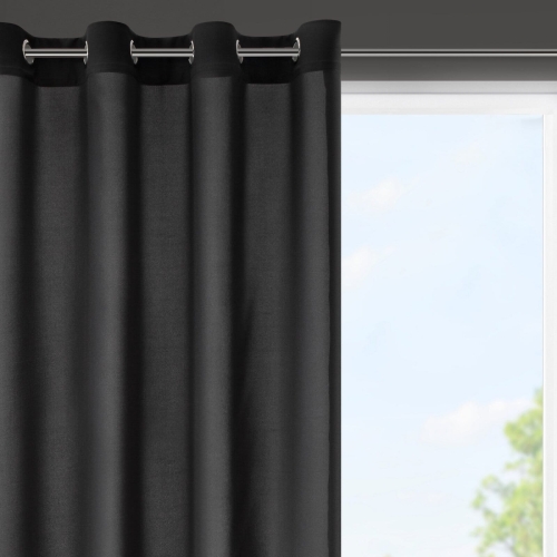 ZASŁONA GOTOWA RITA 140 X 175 CM CZARNY
