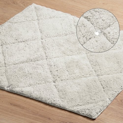 DYWANIK ŁAZIENKOWY CHIC (2) 60 X 90 CM KREMOWY