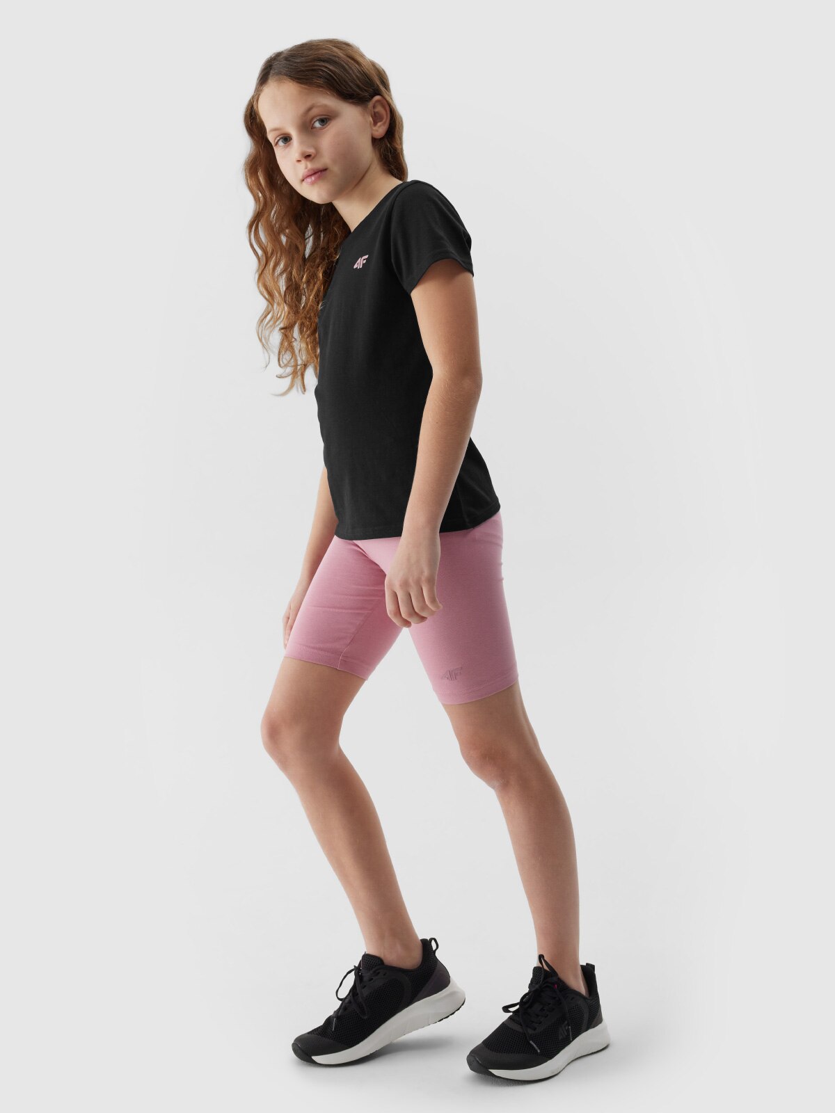 Трикотажні велосипедки для дівчаток - рожевий