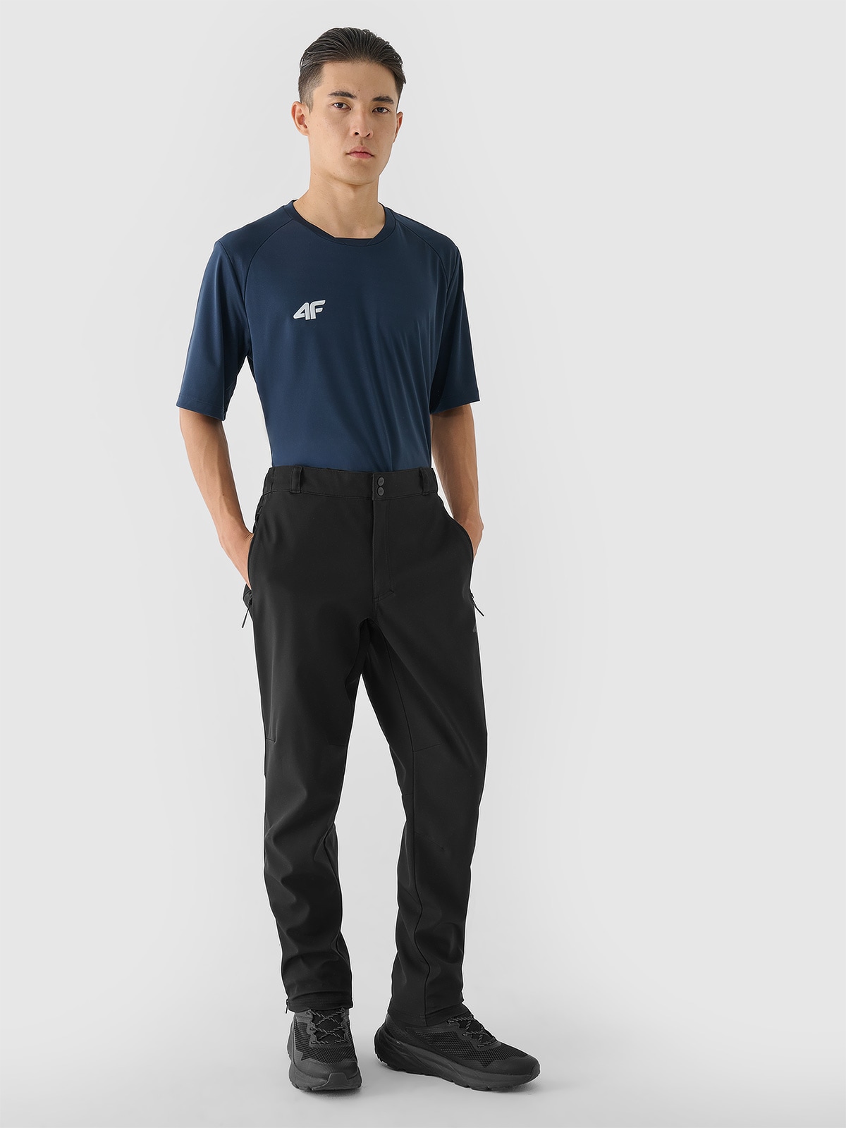 Чоловічі штани softshell мембрана 5000 - чорний