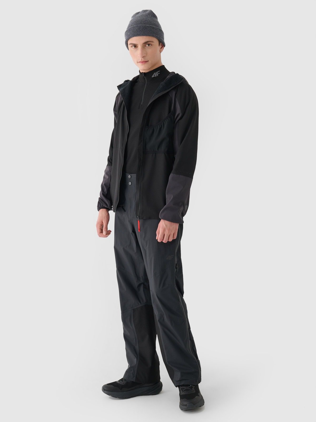 Чоловічі трекінгові штани мембрана 20000/40000 - чорний