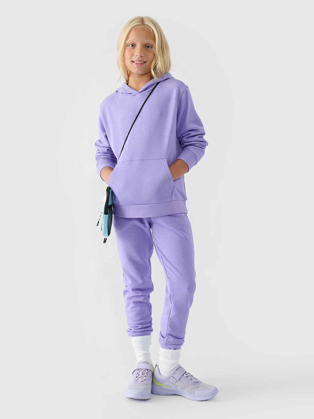 Спортивні штани джогери для дівчаток - джинсовий