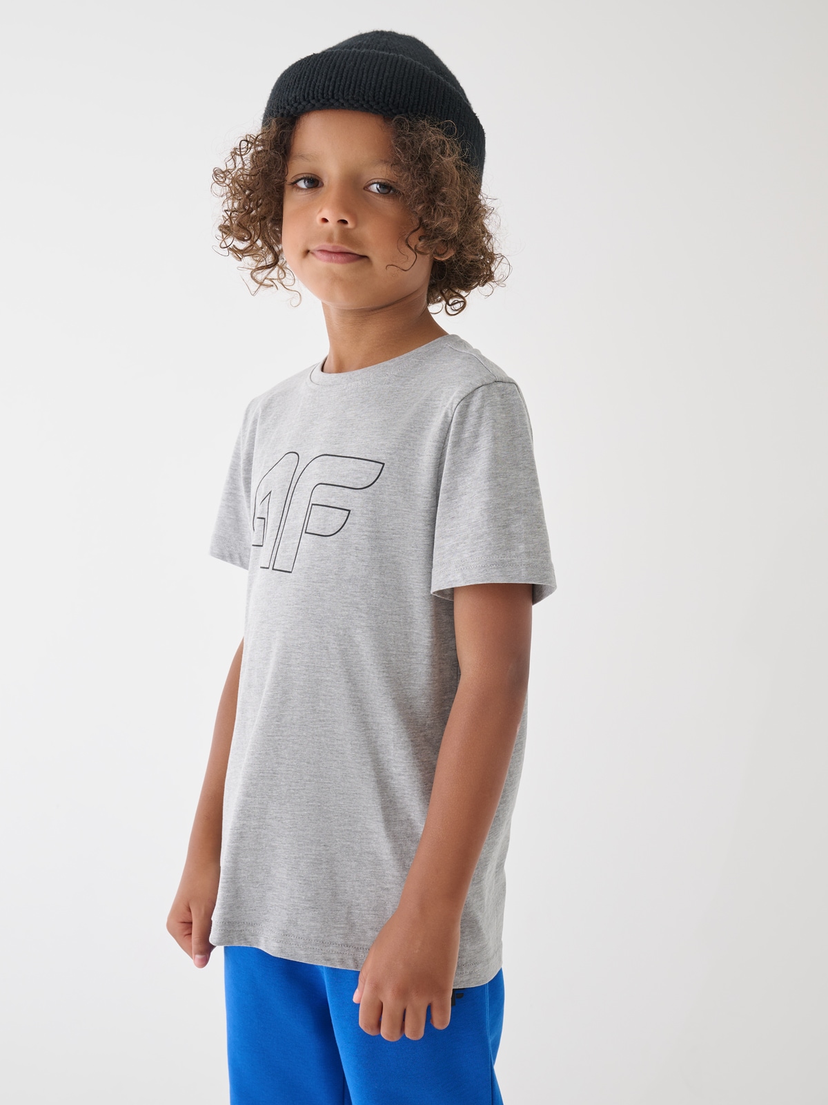 Футболка з принтом для хлопчиків - сірий