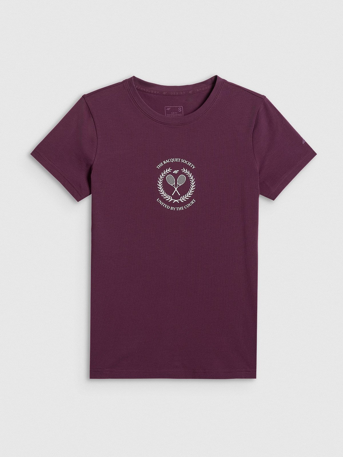 Футболка slim з принтом жіноча - червона