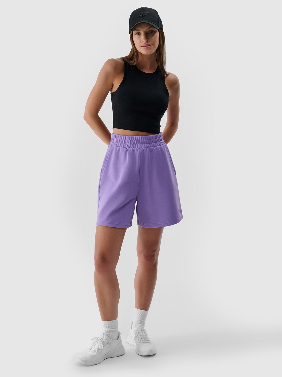 Жіночі спортивні шорти - фіолетовий